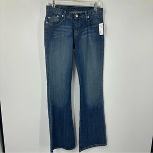 Rock & Republic Rhinestone Boot Cut Jeans Embroidered Embellished Womens 29